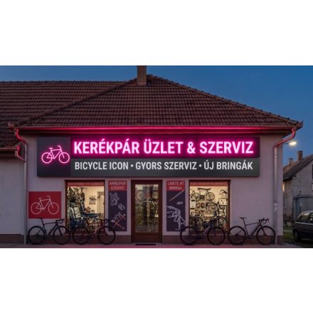 Kültéri fényújság (32x256 cm) - Rózsaszín - P10