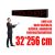 Outdoor LED Display (32x256 cm) - Yellow - P10