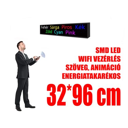 Outdoor LED Display (32x96 cm) - 7 Color - P10