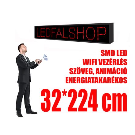 Outdoor LED Display (32x224 cm) - Yellow - P10