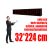 Outdoor LED Display (32x224 cm) - Yellow - P10
