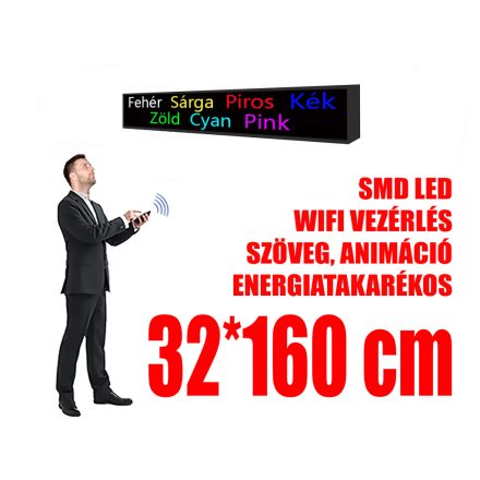 Outdoor LED Display (32x160 cm) - 7 Color - P10