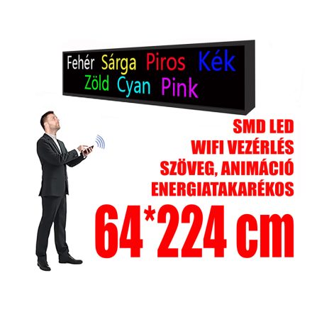 Outdoor LED Display (64x224 cm) - 7 Color - P10