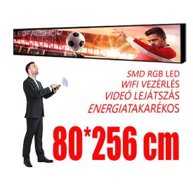 Kültéri fényújság - Színes (80x256 cm) P3