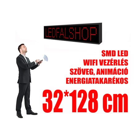 Outdoor LED Display (32x128 cm) - Red - P10