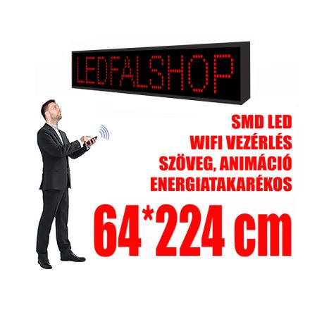 Outdoor LED Display (64x224 cm) - Yellow - P10