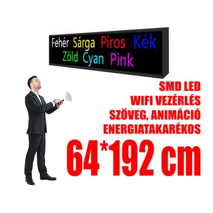 Outdoor LED Display (64x192 cm) - 7 Color - P10