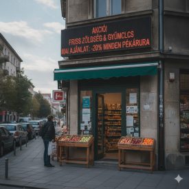 Kültéri fényújság (32x96 cm) - Piros - P10
