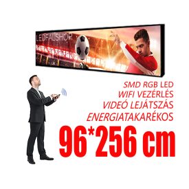 Kültéri fényújság - Színes (96x256 cm) P3