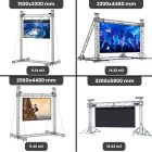 Kültéri színes ledfal (P 5 mm) 16,5 m2 / 3,2 x 5,1 m